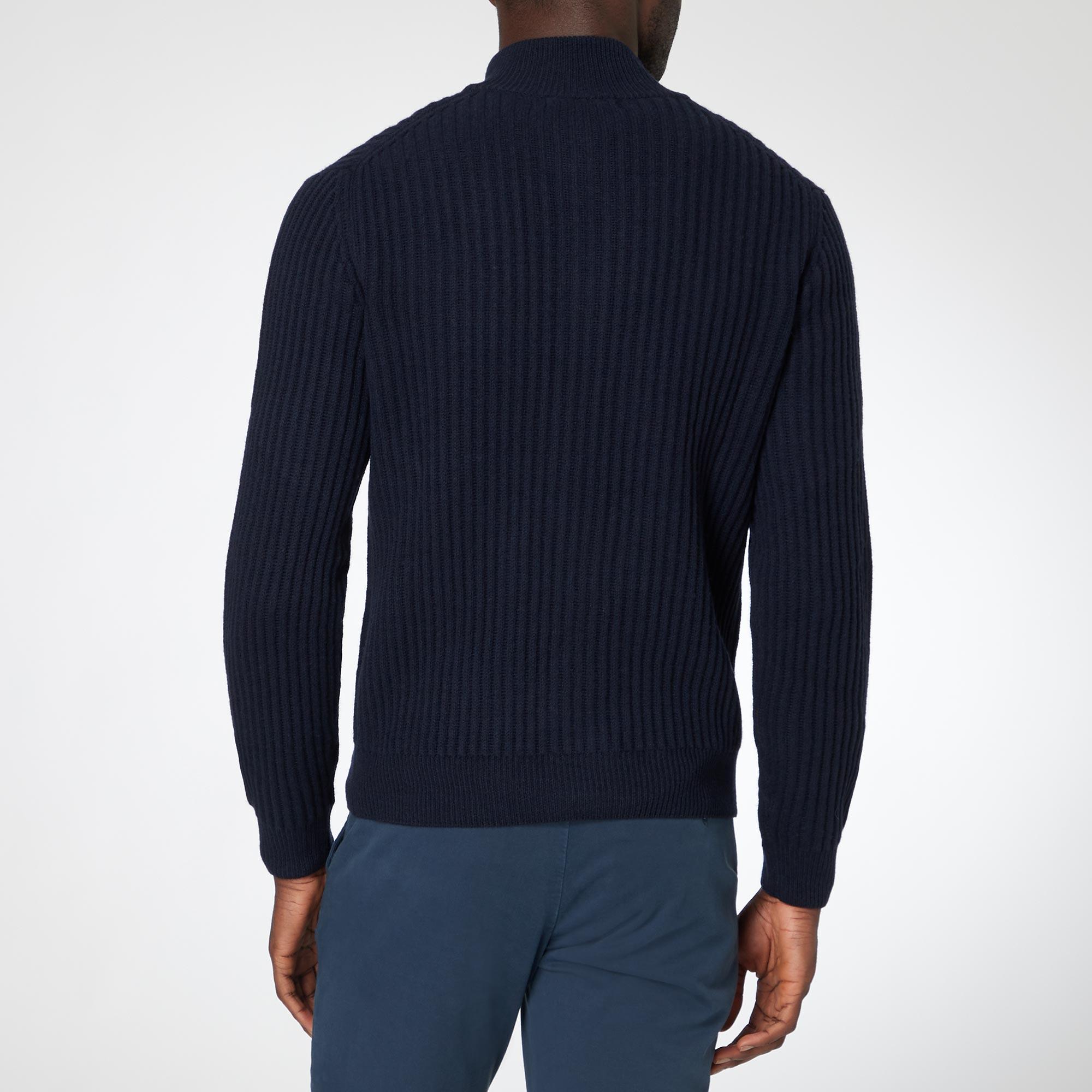Wool And Cashmere Zip-Through Sweater